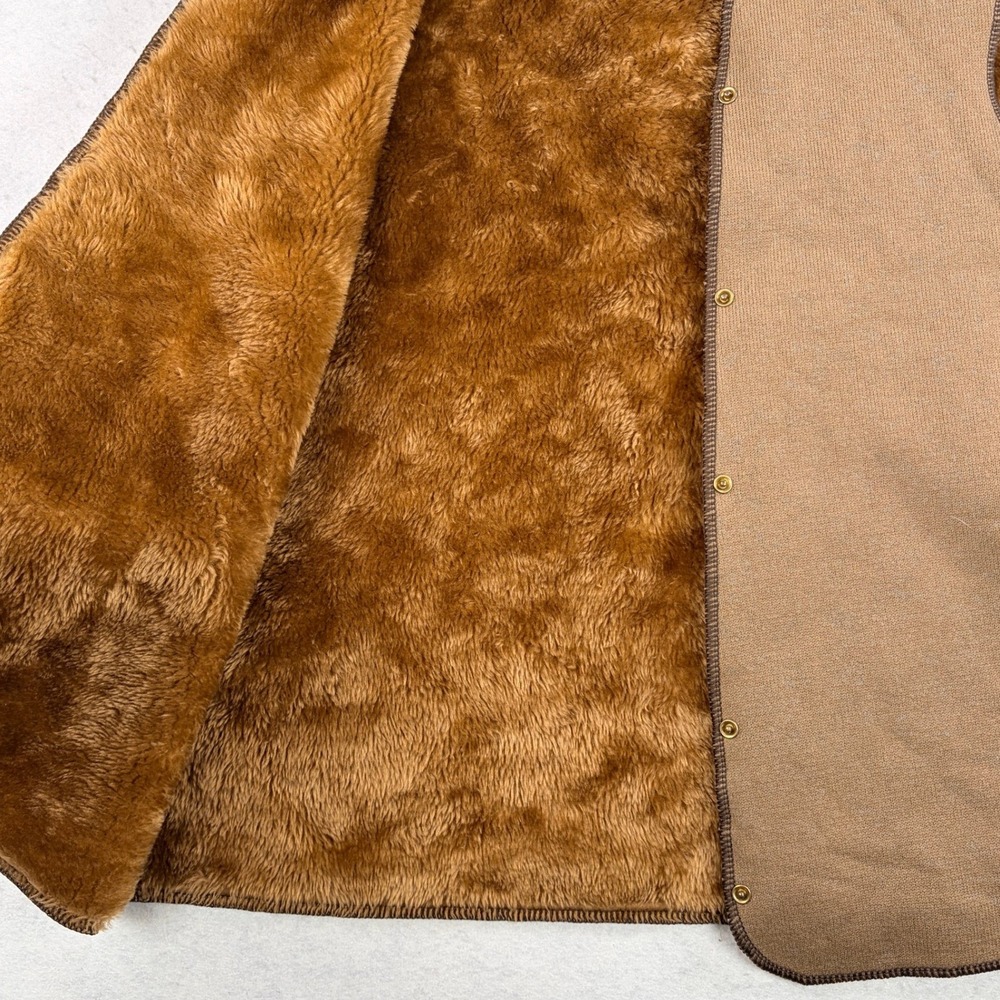 Barbour A297 Acrylic Lining Vest Liner Mens C42 107CM Brown Made in England - Picture 4 of 8